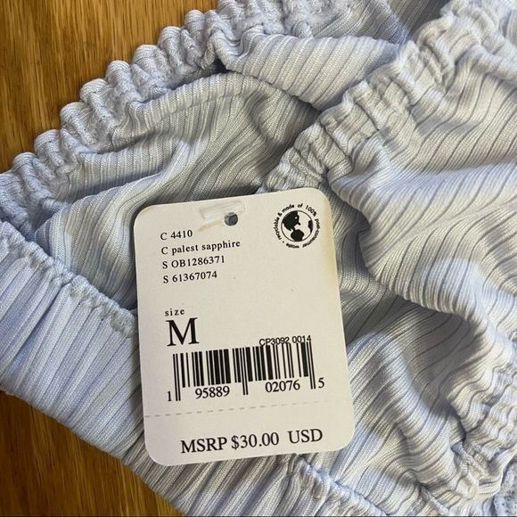 Free People Intimates Wait & See Bralette I’m Palest Sapphire - Picture 7 of 9